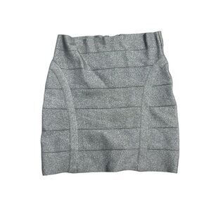 Bebe Elegant Gray Skirt size large